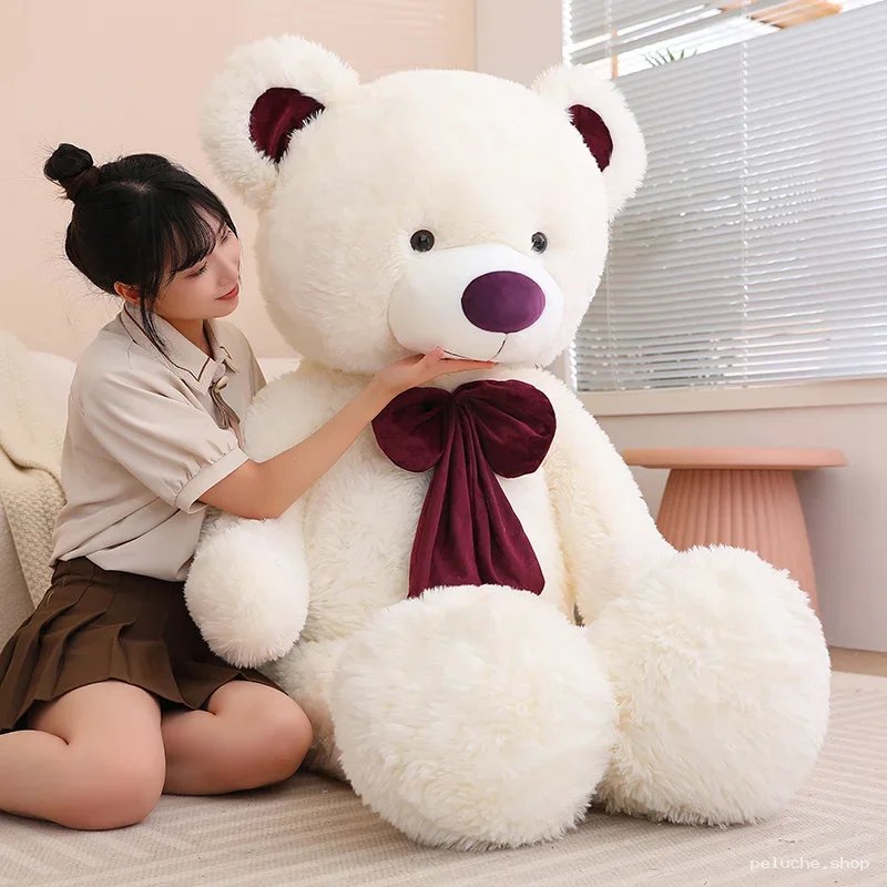 Ours en Peluche Géant Blanc Doux | Nounours XL | Cadeau Idéal