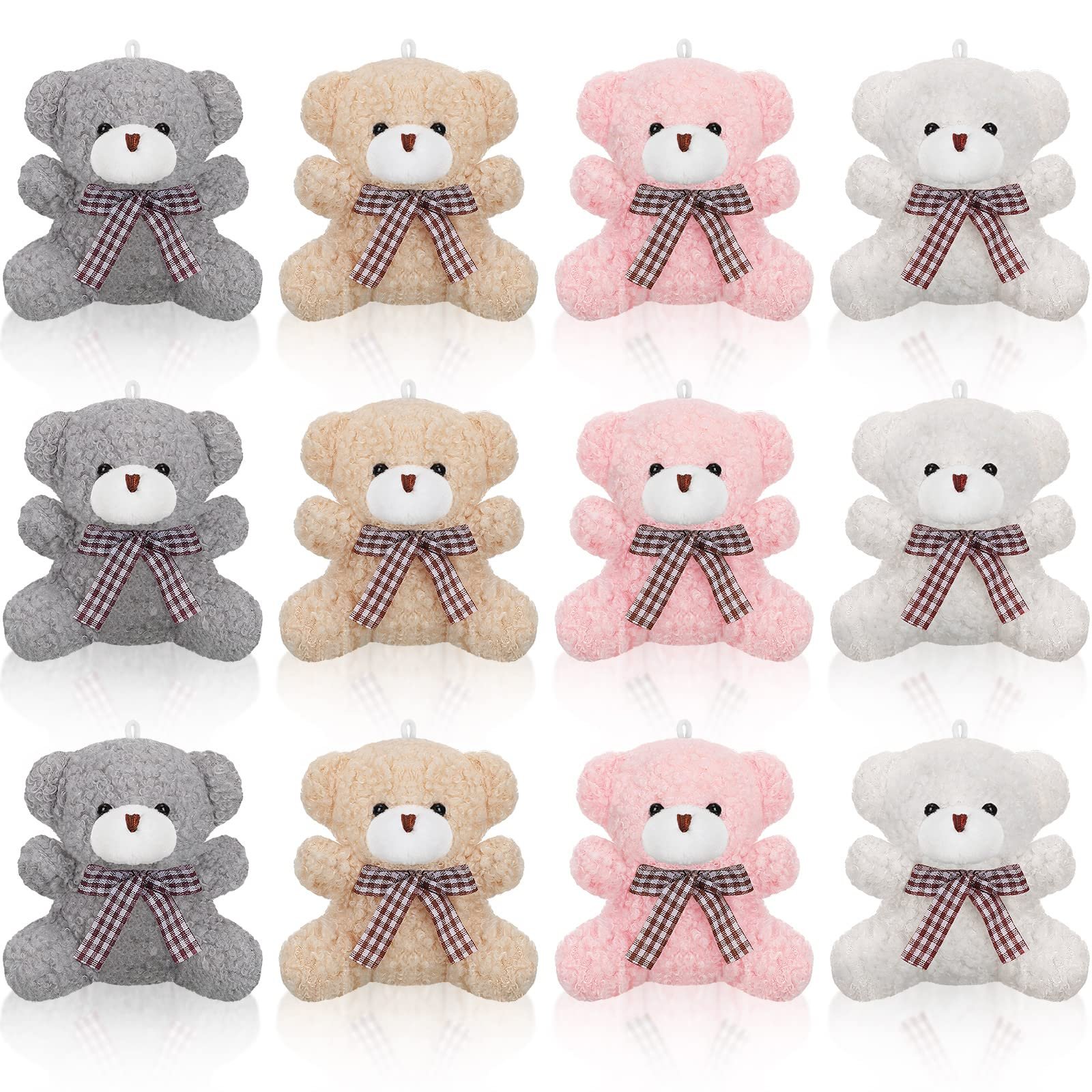 Mignons Mini Ours en Peluche Couleurs Variées - Doux & Charmants