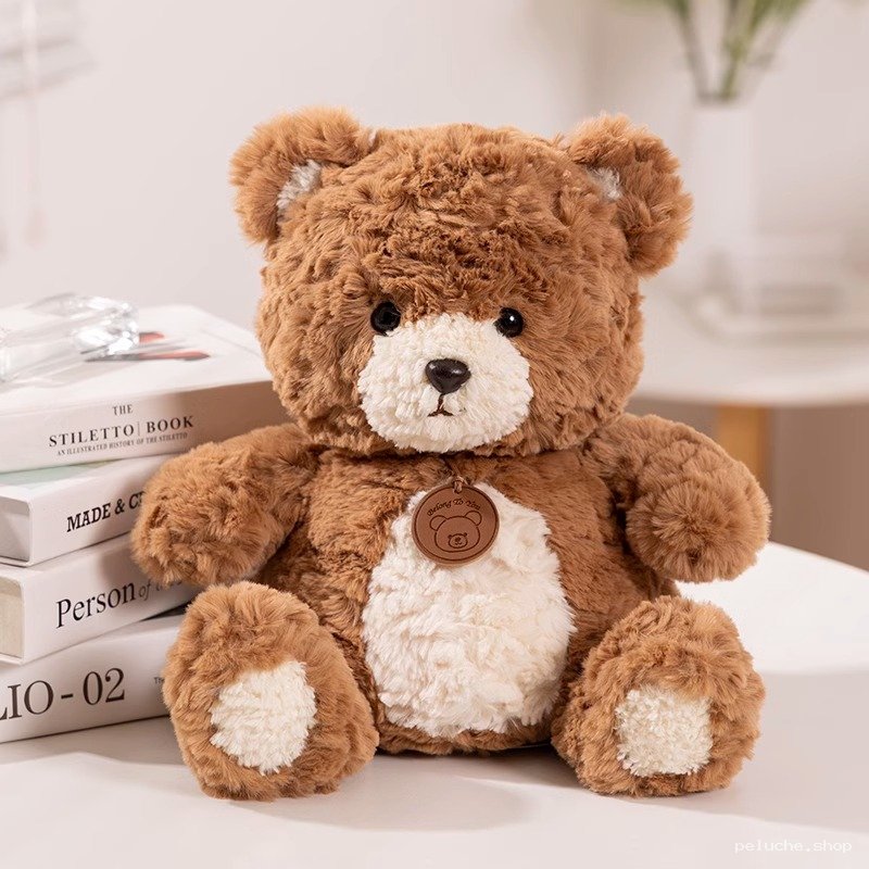 Ours en Peluche Doux Marron Classique - Cadeau Câlin Idéal