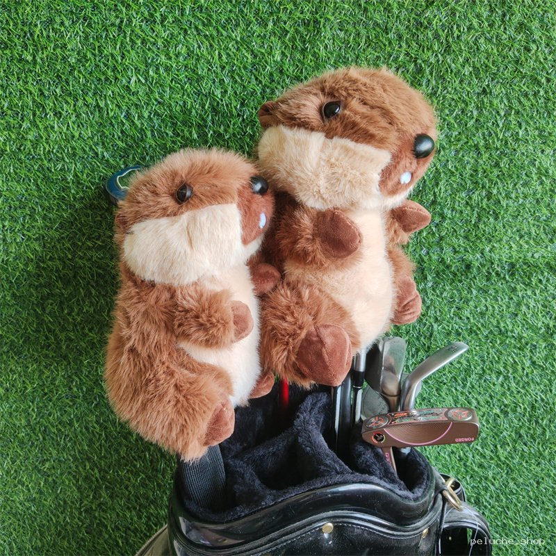 Couvre-bois de golf en peluche castor/marmotte | Mignon & Fun