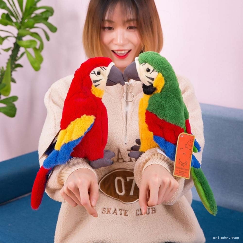 Peluche Perroquet Coloré - Jouet Doux pour Enfants et Adultes