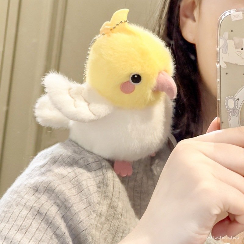 Peluche Calopsitte Jaune | Porte-clés Perroquet Mignon