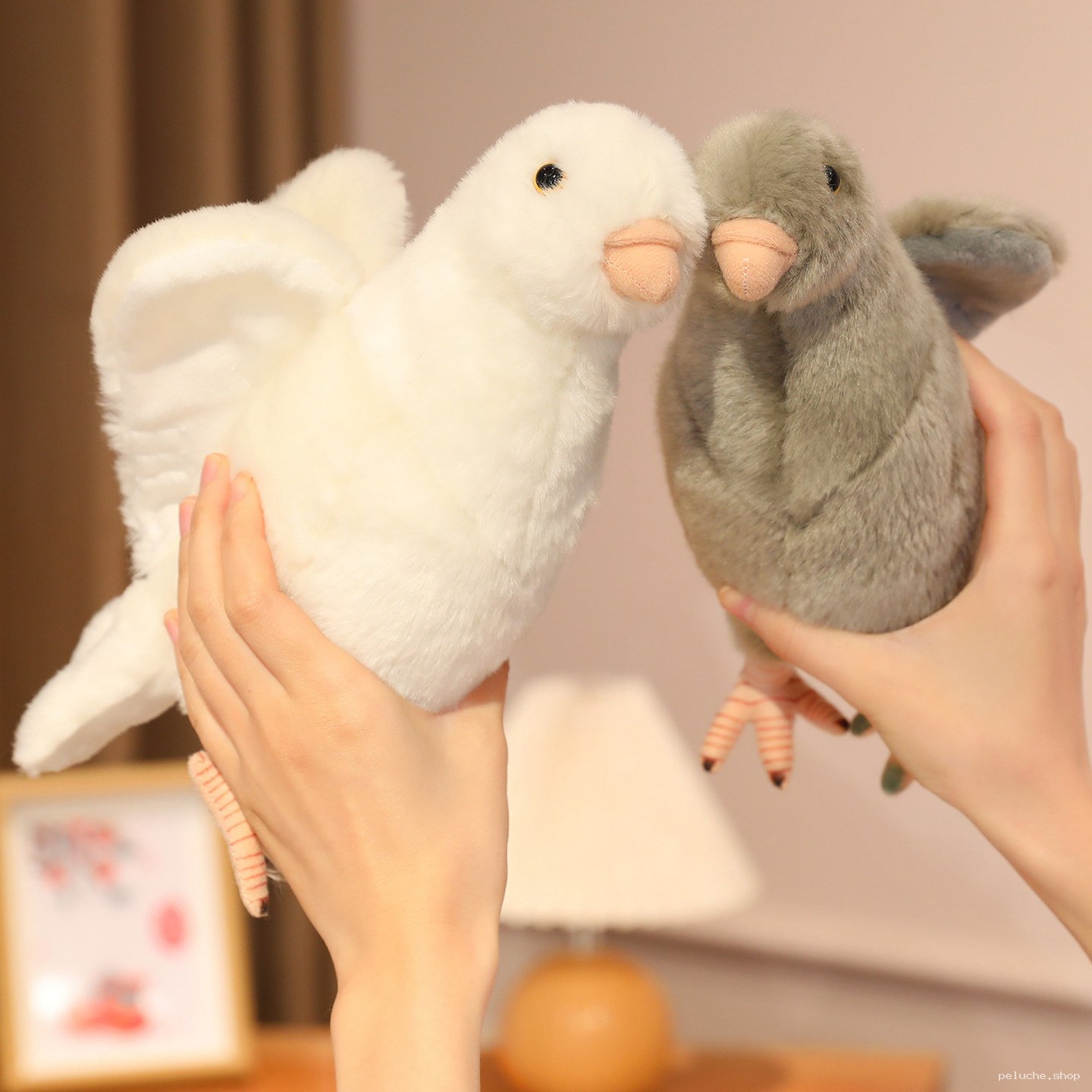 Peluches Oiseaux Douces - Colombe et Pigeon Réalistes