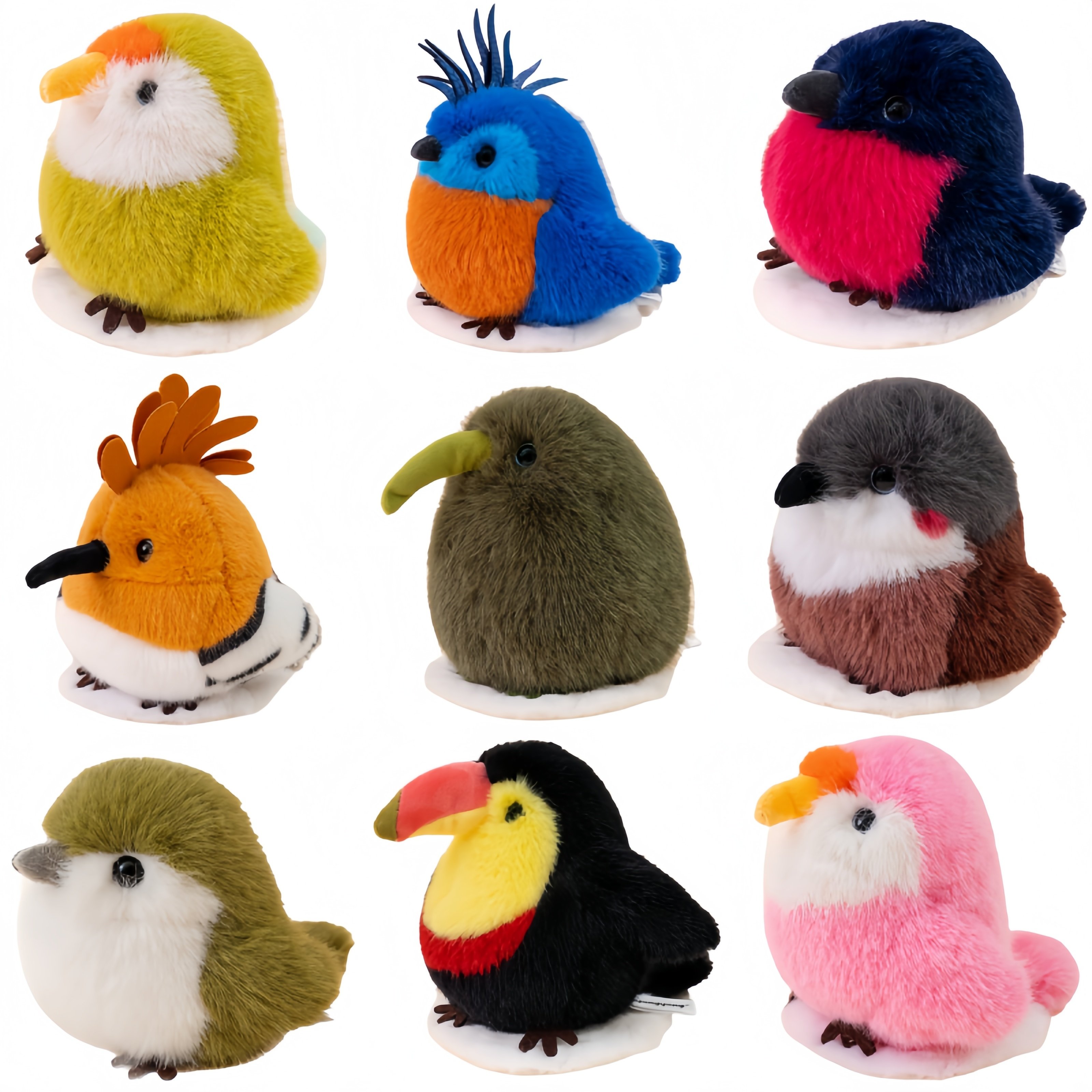 Adorables Peluches Oiseaux – Douceur et Couleurs Vives