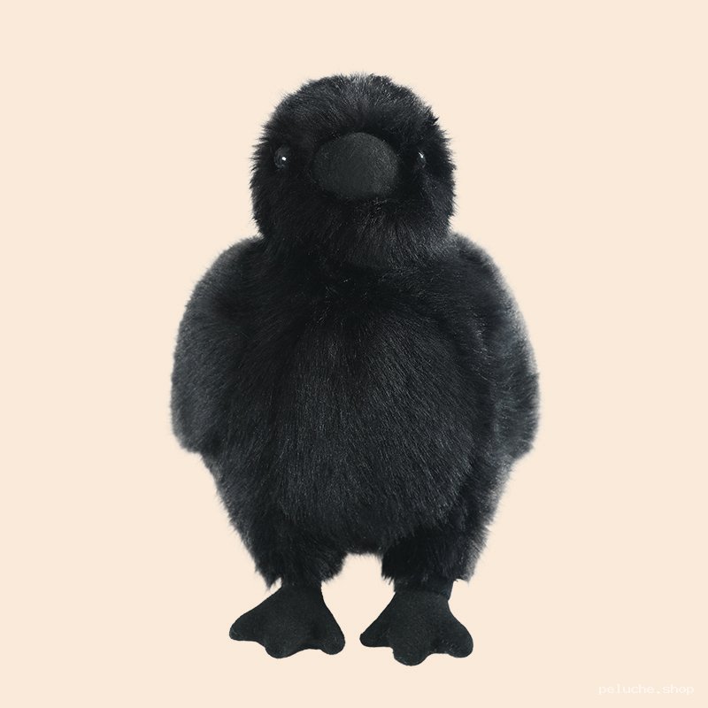 Peluche Corbeau Noir Mignon - Douceur et Magie