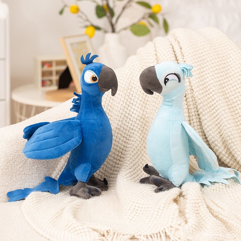 Peluches Rio Blu & Jewel : Adorables Perroquets Doux