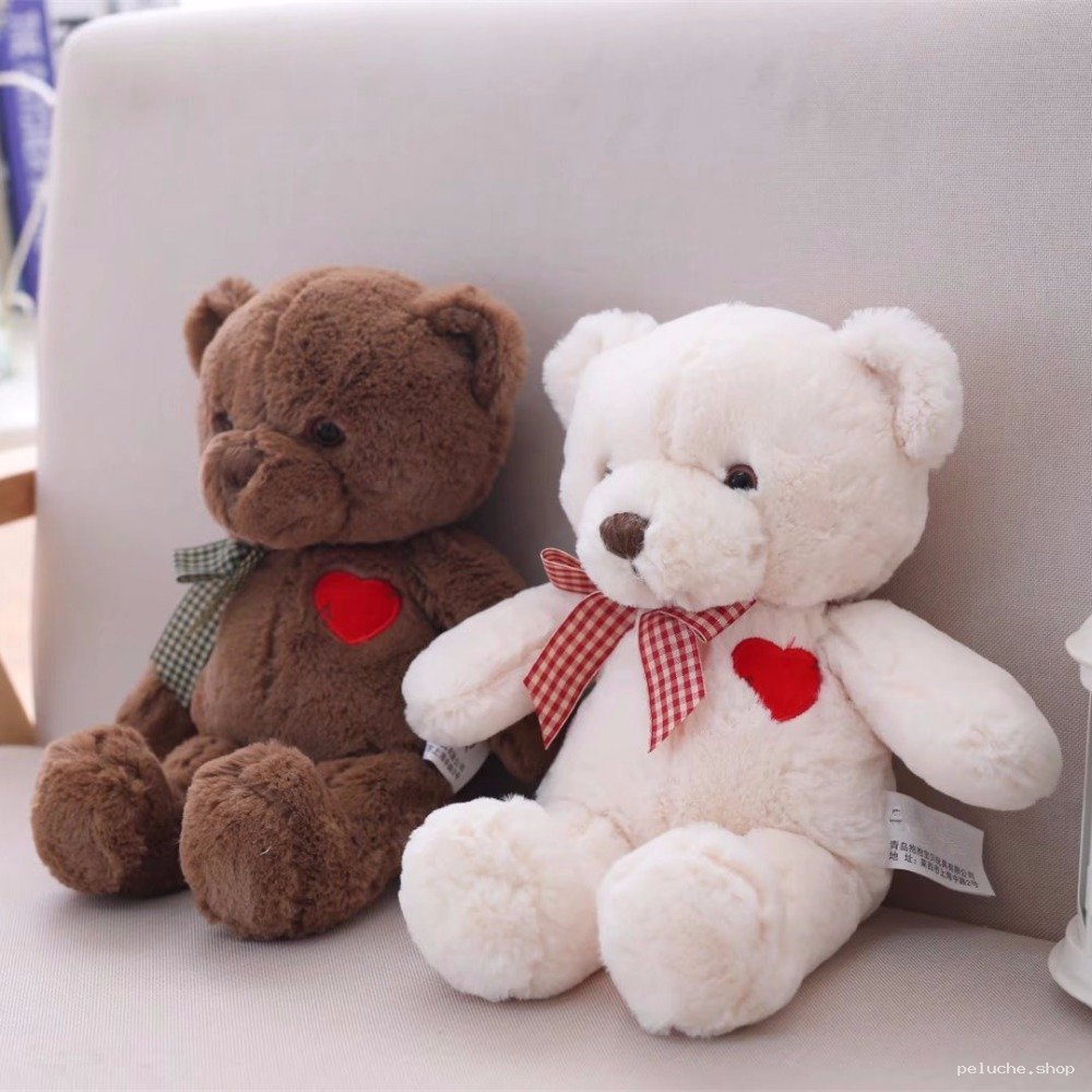 Ours en Peluche Cœur : Douceur et Amour - Cadeau Idéal
