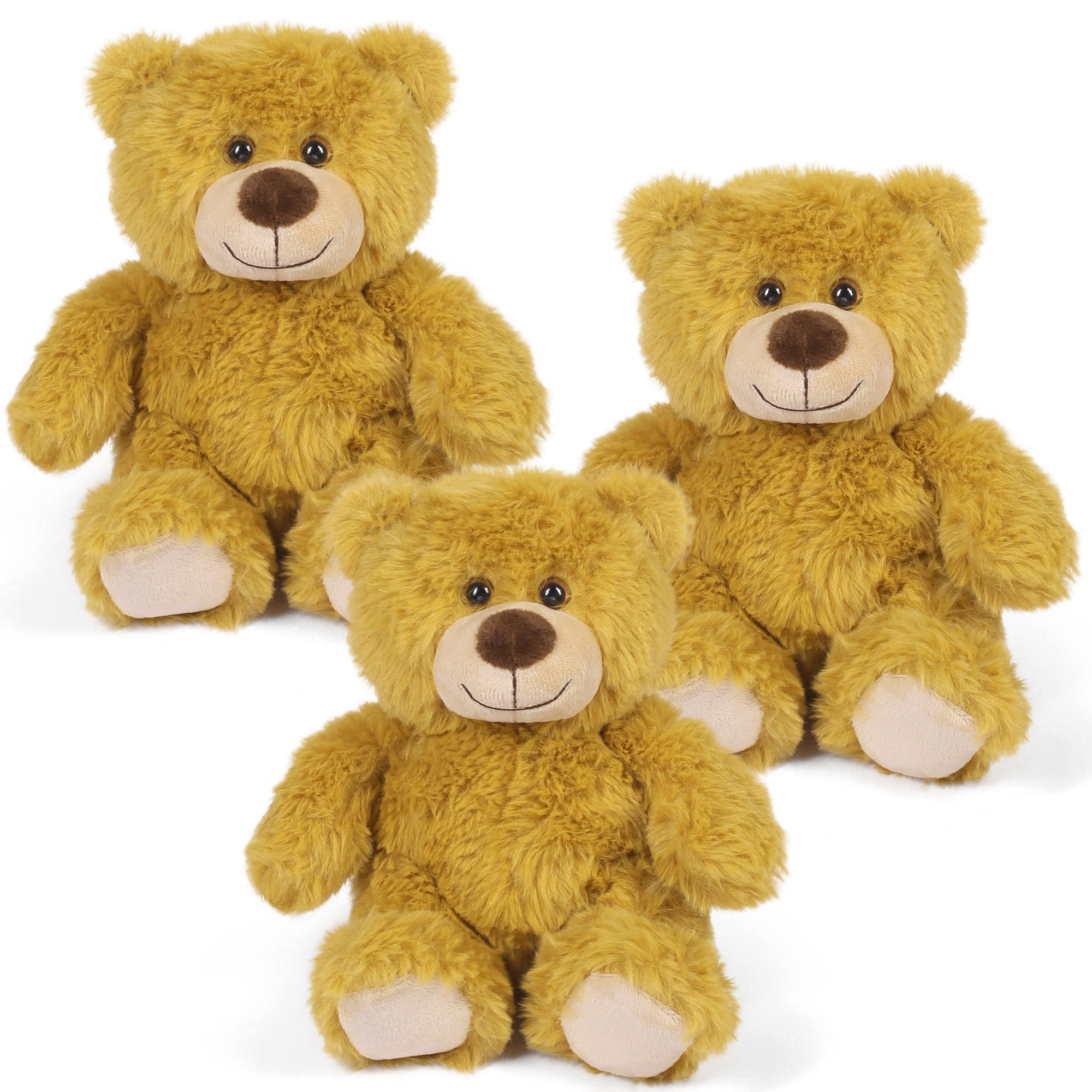 Lot de 3 Ours en Peluche Mignons et Doux | Cadeau Enfant