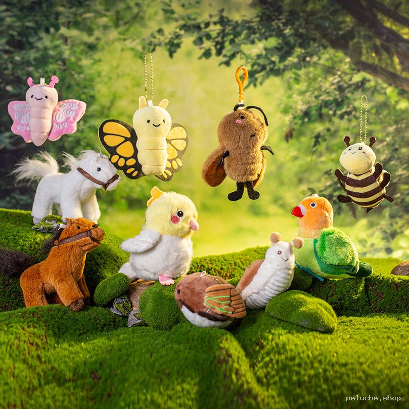 Adorables Peluches Animaux & Porte-clés Mignons - Douceur