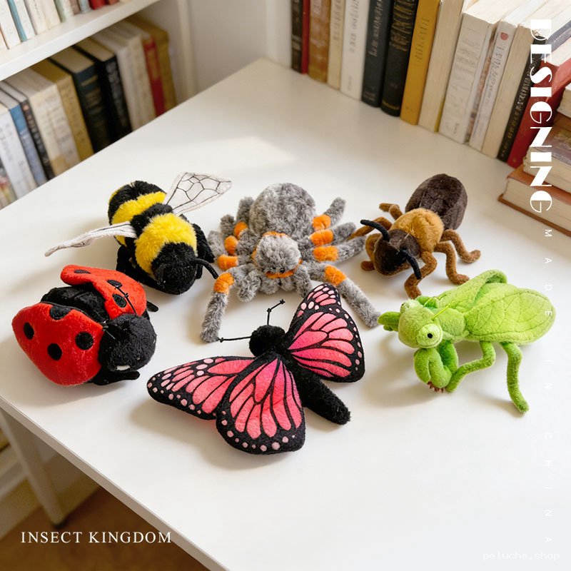 Collection d'Insectes en Peluche pour Enfants et Cadeaux