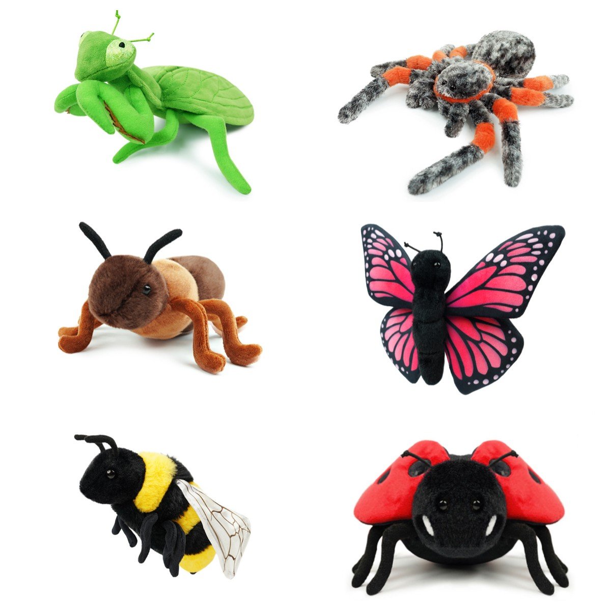 Peluche Insectes et Araignée Douces - Collection Animaux