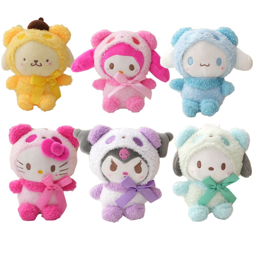 Collection Peluches Sanrio Mignonnes – Personnages à Capuche