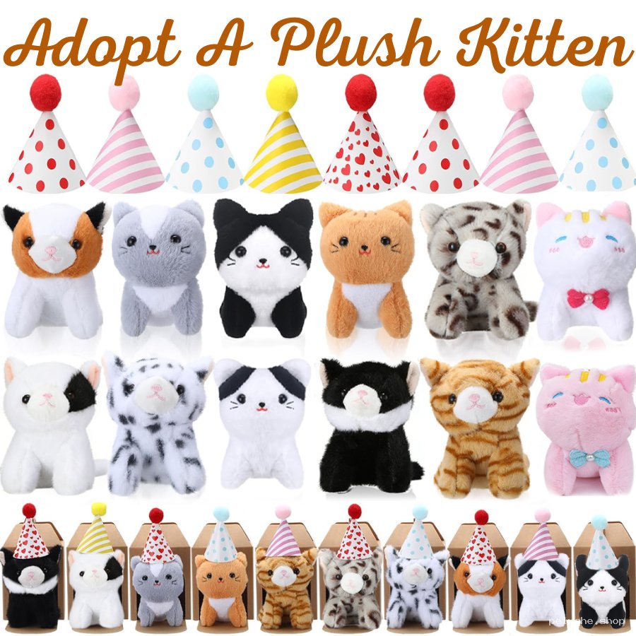 Adoptez un Chaton en Peluche - Doux et Adorable