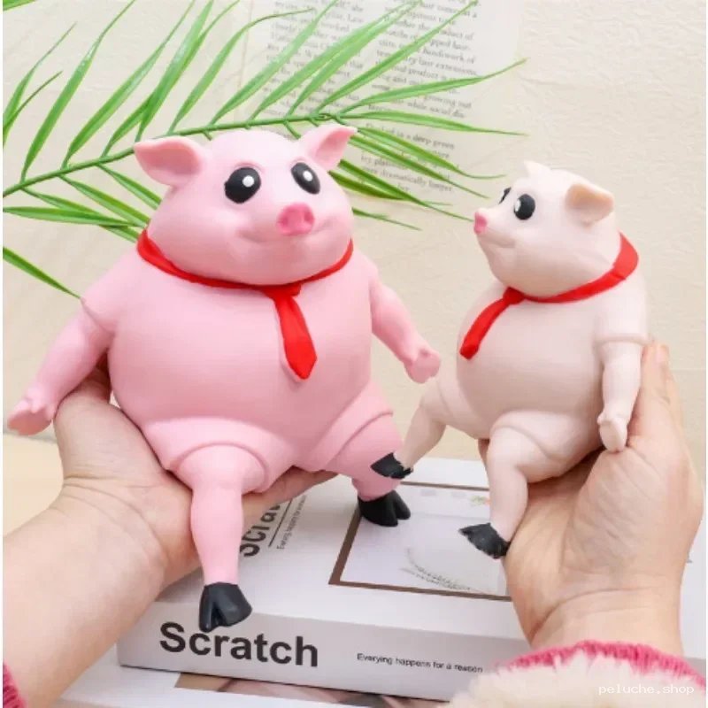Figurines Cochons Anti-Stress avec Cravate - Déco Ludique