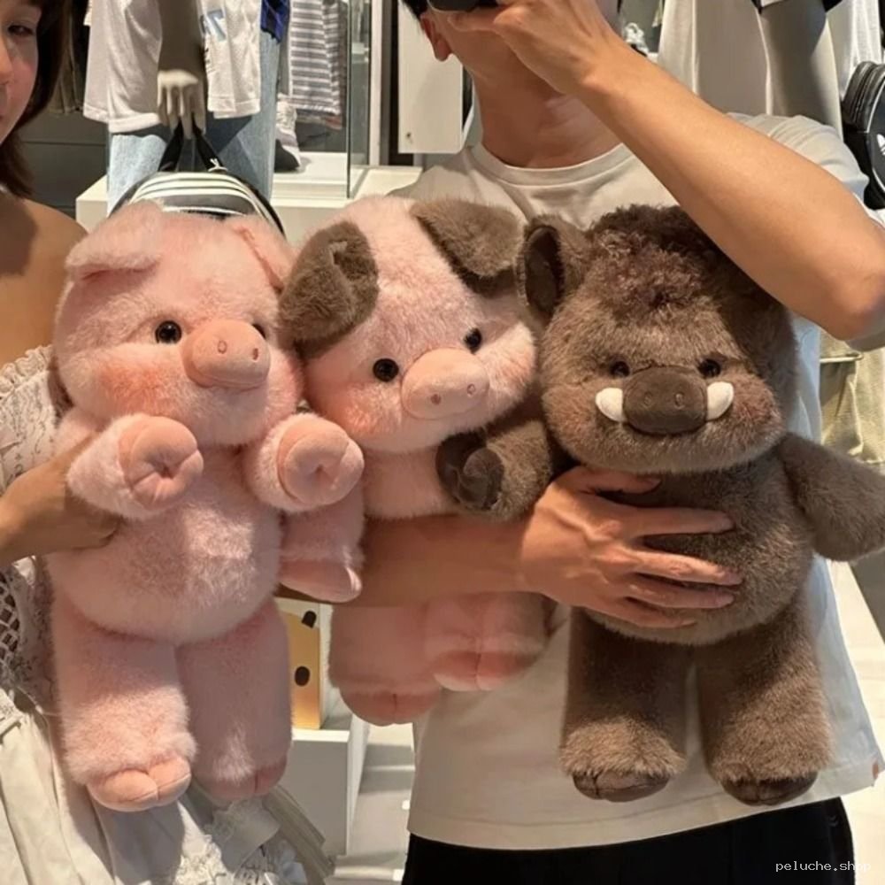 Adorables Peluches Cochon Rose et Sanglier Doux - Idée Cadeau