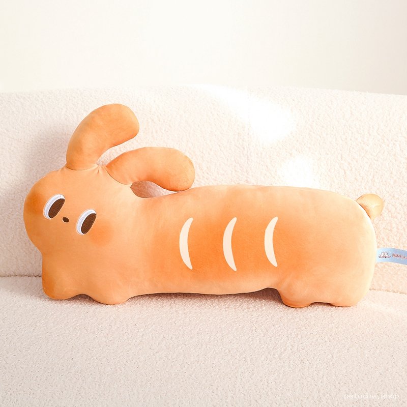 Peluche Lapin Saucisse Longue et Douce - Coussin Câlin Confort