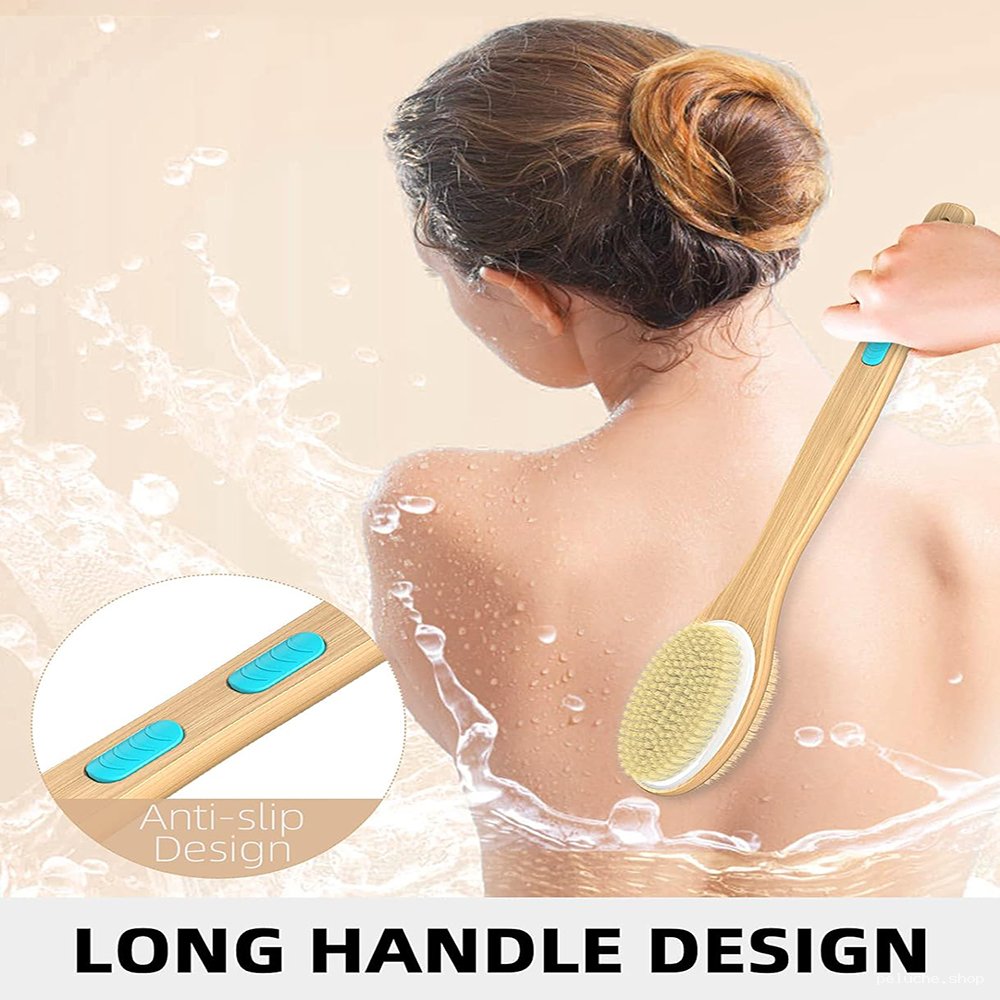 Brosse de Douche Dos Longue Poignée Antidérapante