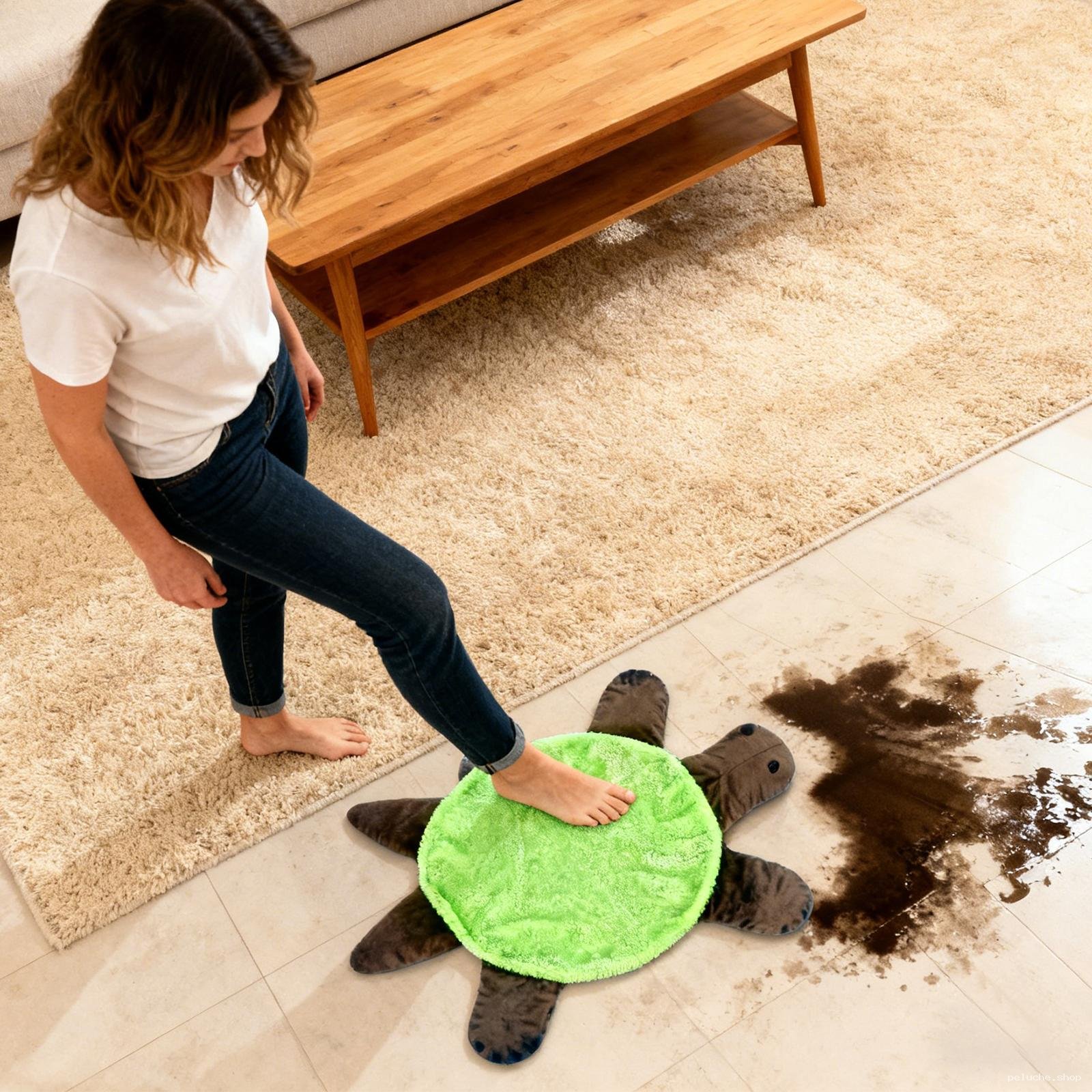 Tapis Absorbant Tortue | Paillasson Nettoyant Efficace