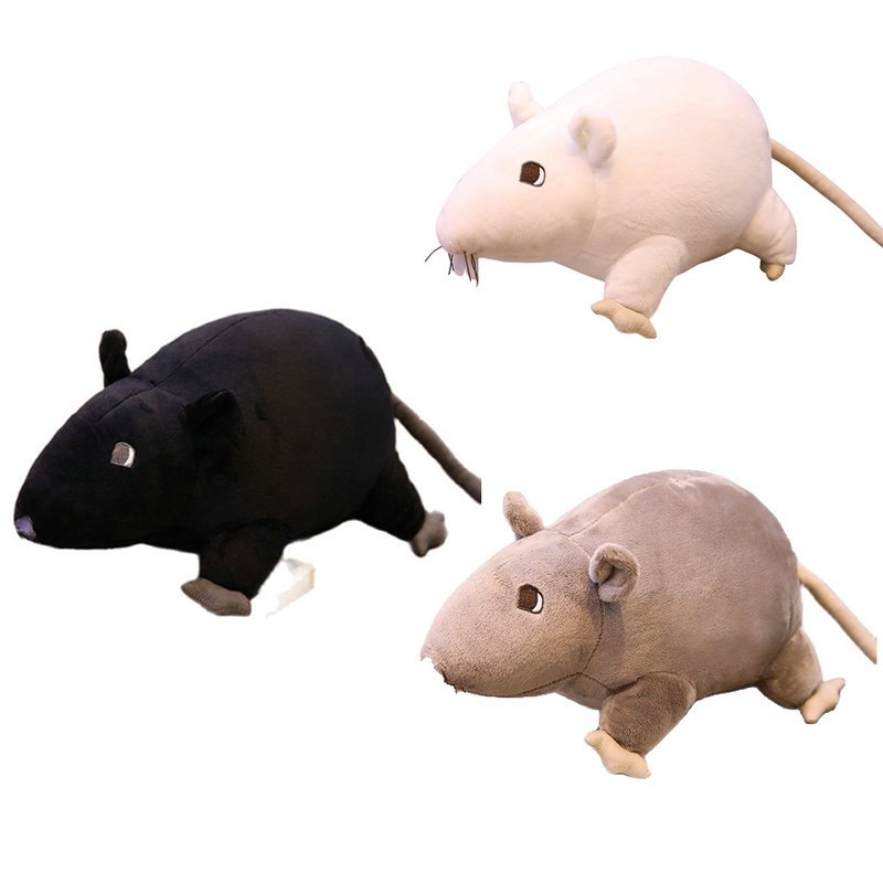 Peluche Souris Réaliste Douce - Jouet Rat Mignon
