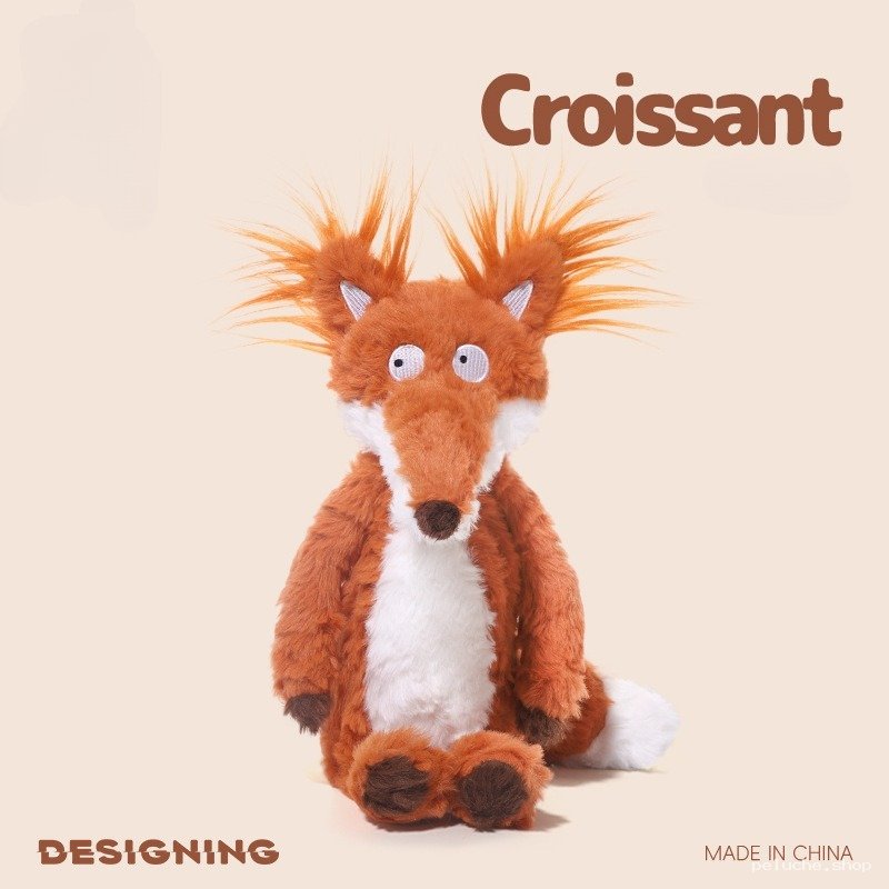 Peluche Renard Croissant - Doudou Doux et Original