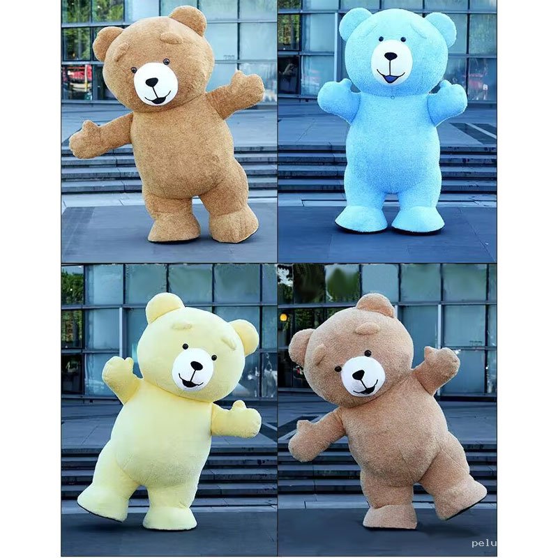 Mascotte Géante Ours en Peluche - Costumes Événementiels