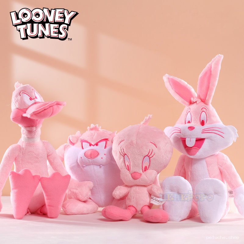 Peluches Looney Tunes Roses Douces - Collection Complète