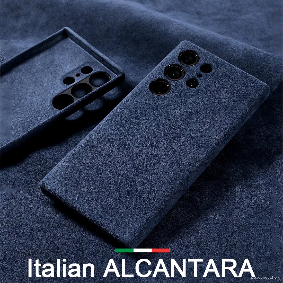 Coque Alcantara Bleu Marine pour Smartphone Élégante