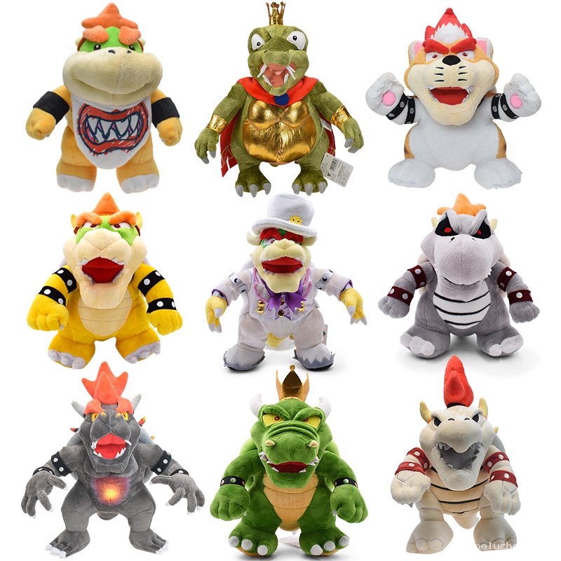 Peluche Bowser & Vilains Mario - Collection Complète Nintendo
