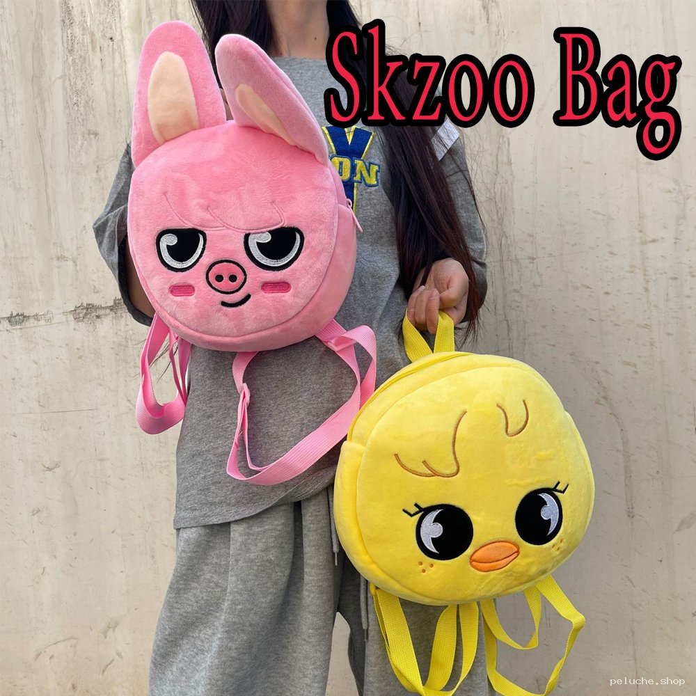 Sacs à dos Peluche Skzoo : Adoptez votre personnage préféré