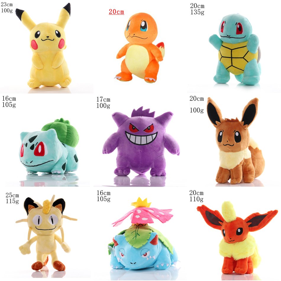 Peluches Pokémon - Choisissez votre compagnon préféré !