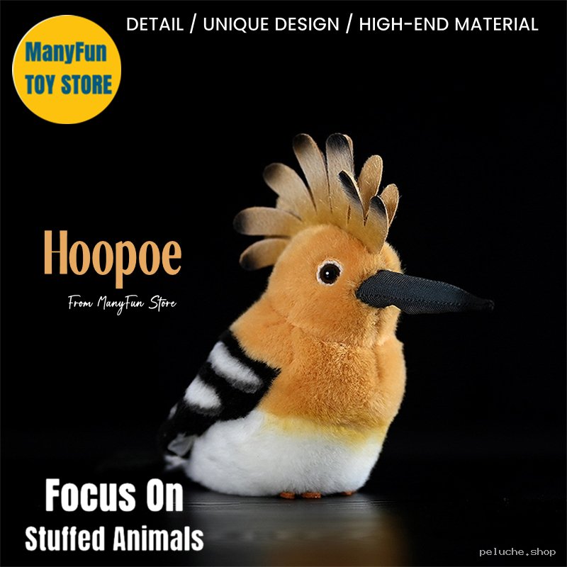 Peluche Huppe Fasciée de Qualité Supérieure - ManyFun Toy Store