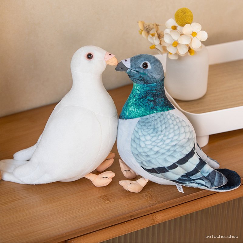 Peluches Pigeons Réalistes Douces - Décoration & Cadeau
