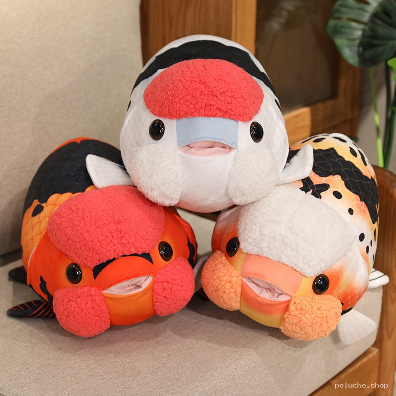 Peluche Poisson Rouge Ranchu | Douceur & Originalité