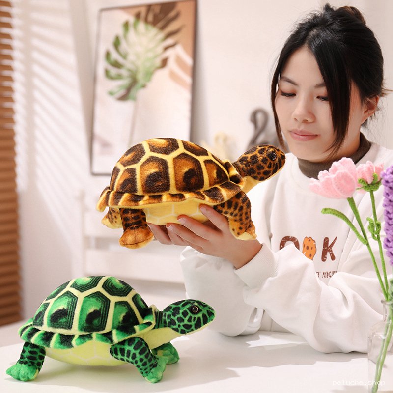 Peluche Tortue Réaliste et Douce | Idée Cadeau Enfant
