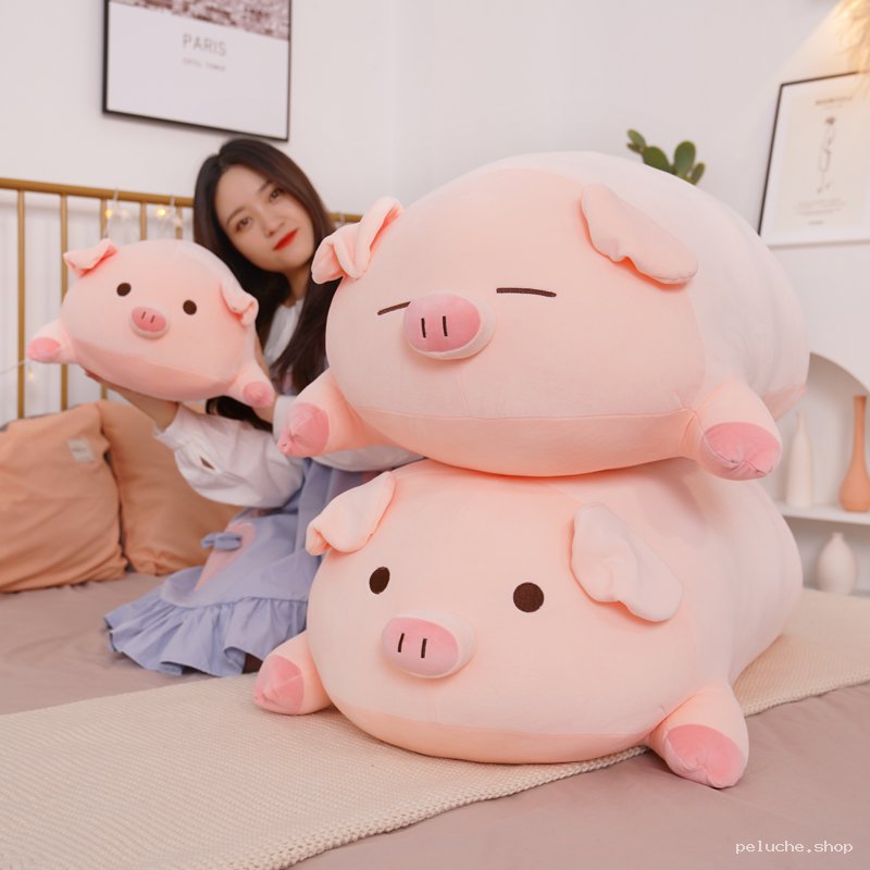 Peluche Cochon Rose Doux | Oreiller Kawaii & Coussin Confort