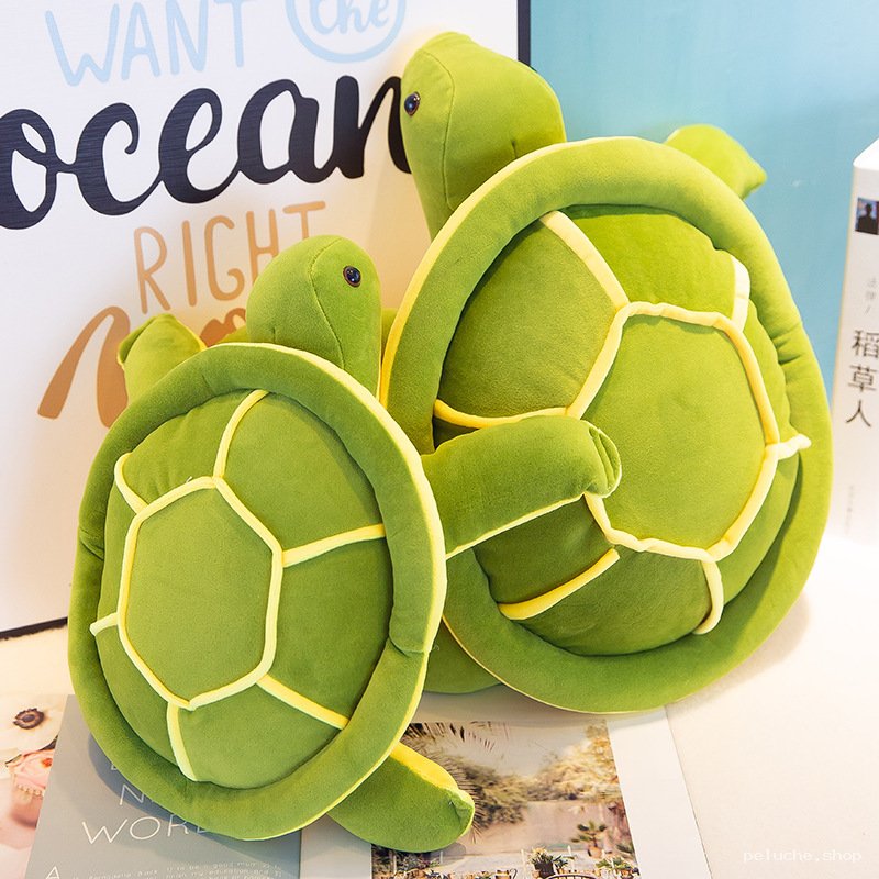 Peluche Tortue Verte Mignonne et Douce | Idéale Cadeau Enfant