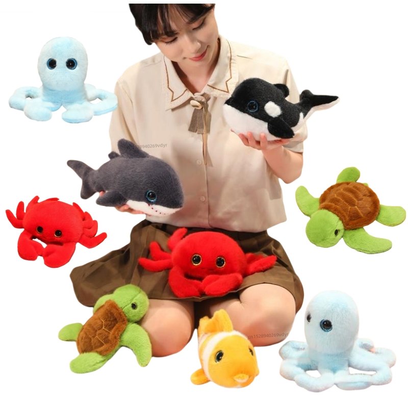 Peluches Animaux Marins Adorables - Collection Douceur Océan