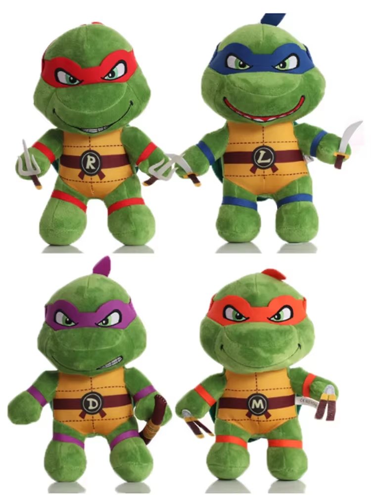 Peluches Tortues Ninja Set Complet - Jouets TMNT Collection