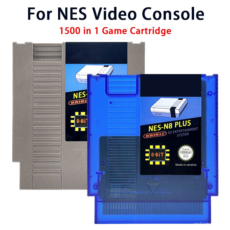 Cartouche NES 1500 jeux en 1 - Console Rétro Krikzz N8 Plus