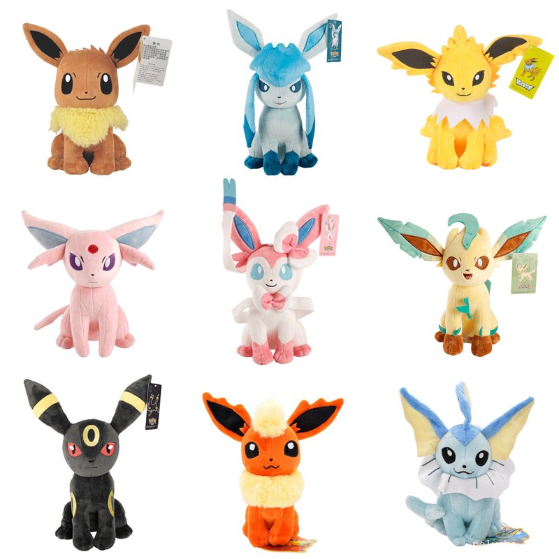 Peluches Pokémon Évoli & Évolutions - Douces et Craquantes