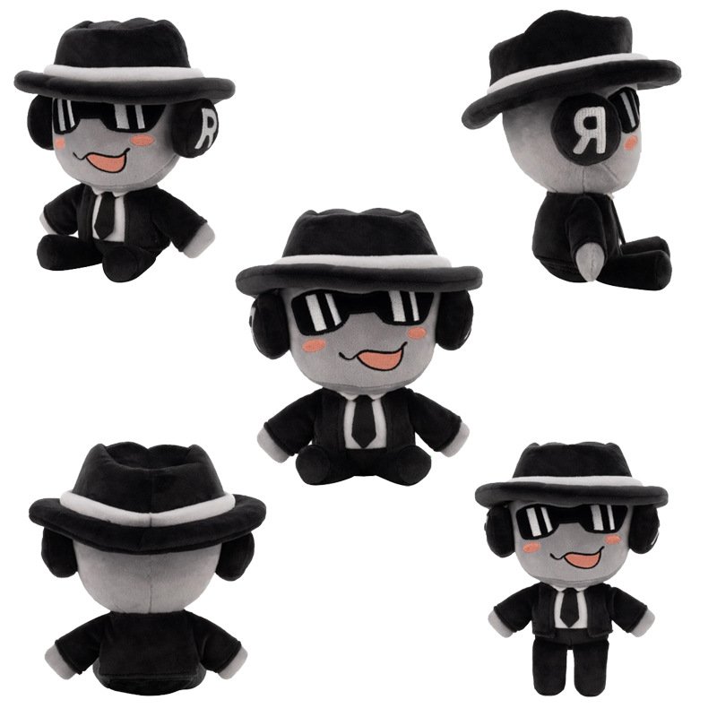 Peluche Agent Secret: Chapeau Fedora et Lunettes Stylées
