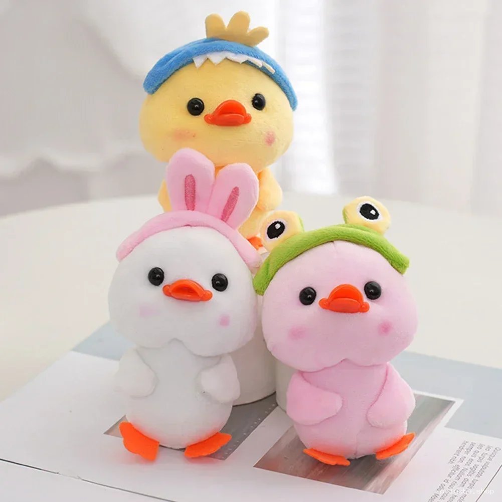 Peluche Canard Mignon Chapeau | Doudou Kawaii Doux Enfant