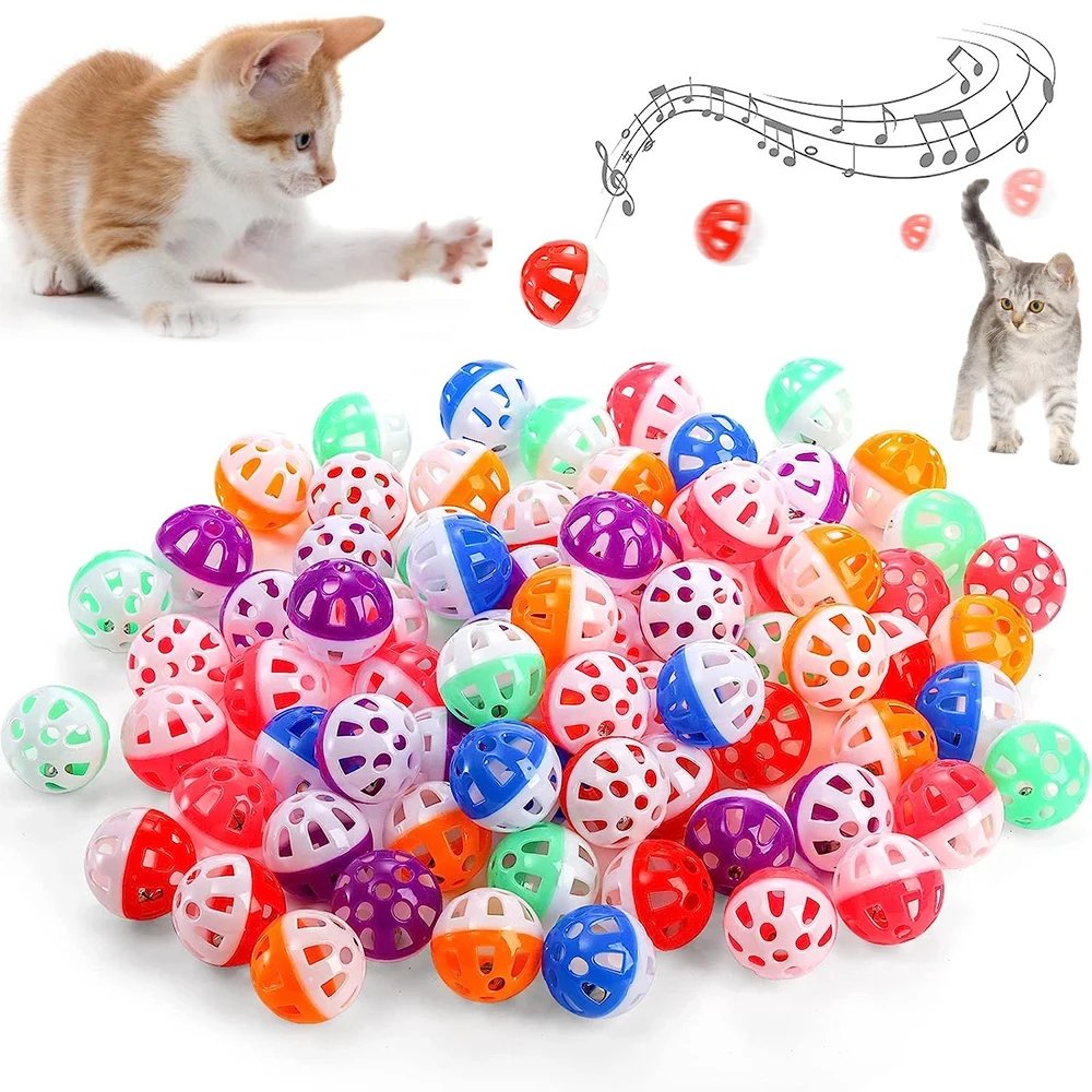 Balles Jouets Colorées avec Clochette pour Chat - Lot Amusant