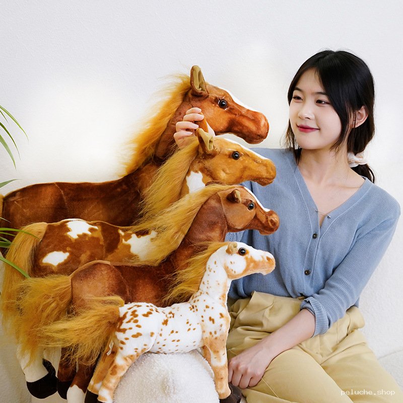 Peluches Chevaux Réalistes & Douces | Grande Collection