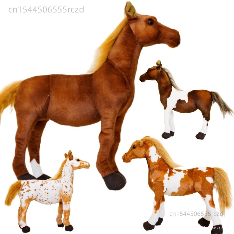 Peluches Cheval Réalistes : Divers Modèles & Tailles Douces
