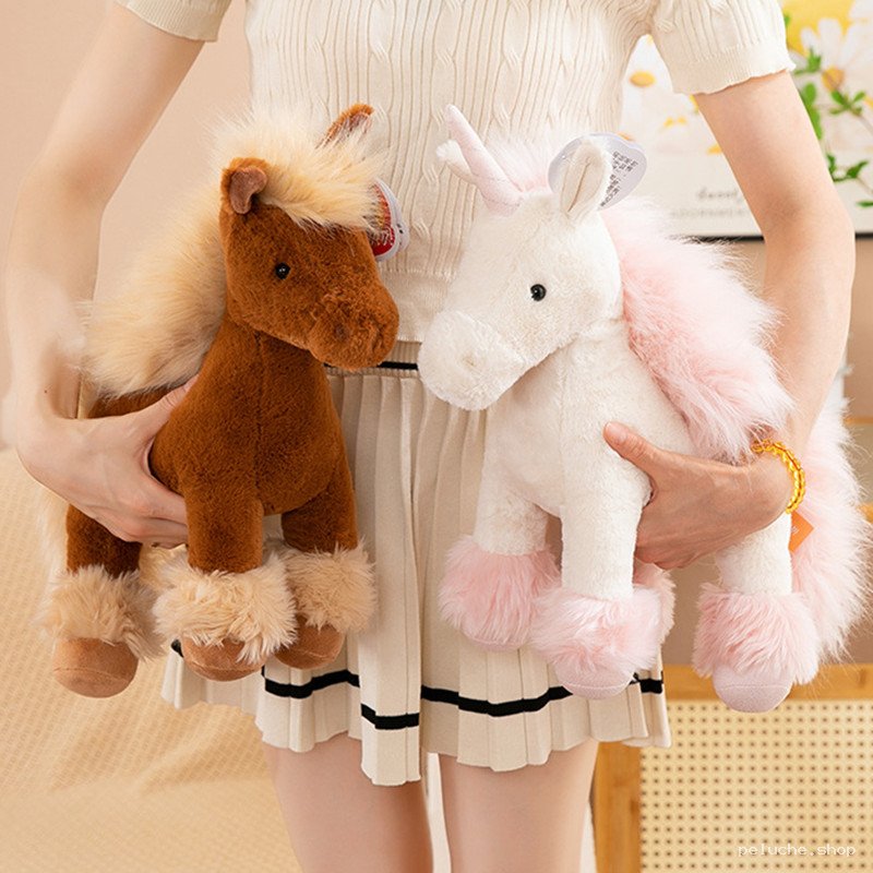 Peluches Cheval et Licorne Douces - Cadeau Enfant