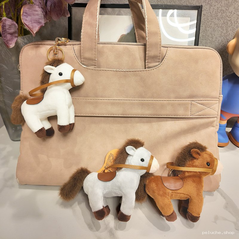 Porte-clés Cheval en Peluche - Adorable Déco pour Clés & Sacs