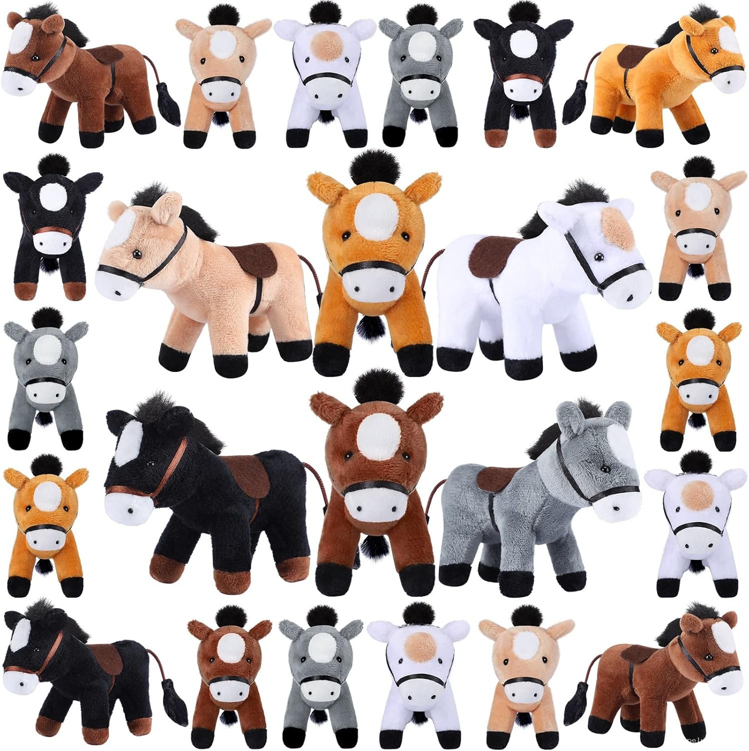 Peluche Cheval Réaliste – Collection Jouet Doux pour Enfants