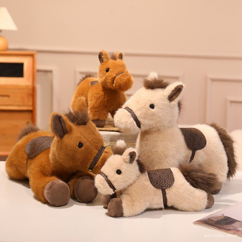 Peluche Cheval Doux et Réaliste | Cadeau Enfant