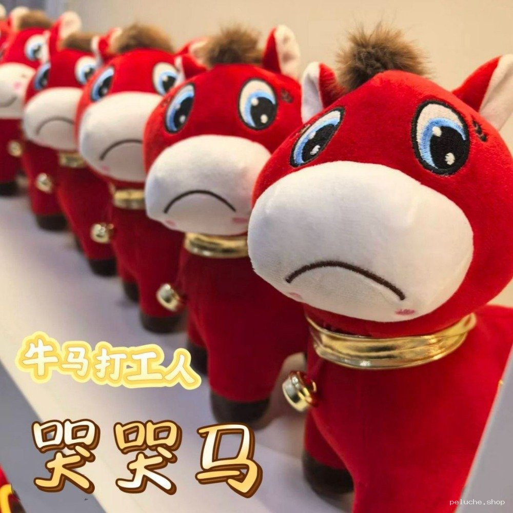 Peluche Cheval Pleureur | Anti-Stress du Bureau | Cadeau Original